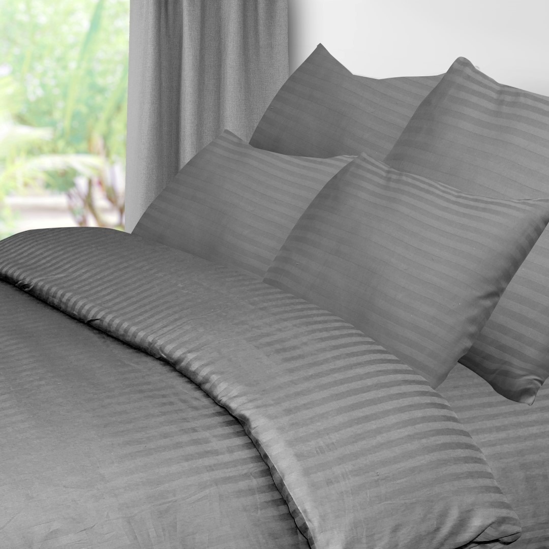 סט זוגי כותנה סאטן פסים 200160