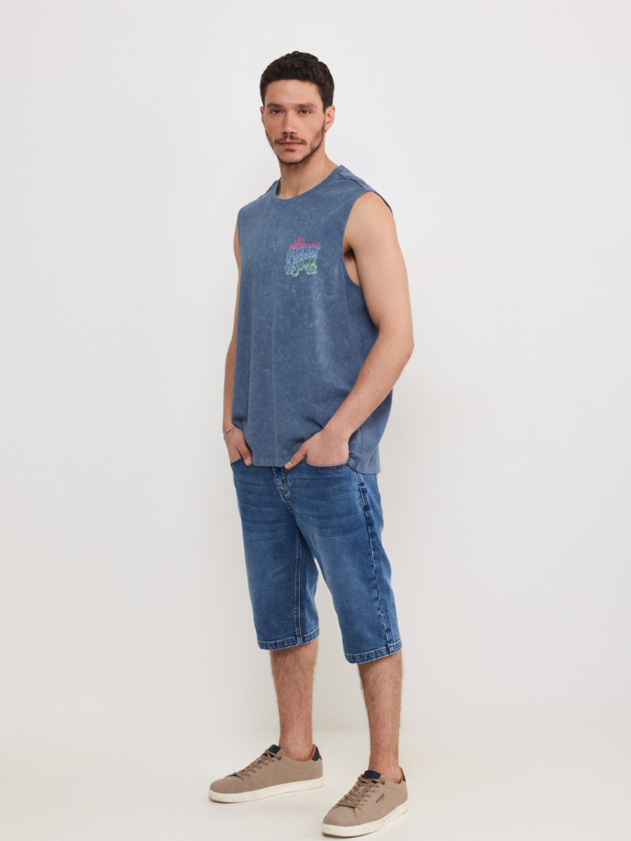 גופייה שטופה עם דפוס MAUI