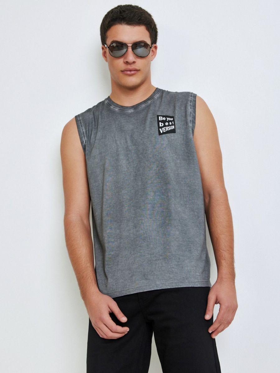 גופייה שטופה עם דפוס main product photo