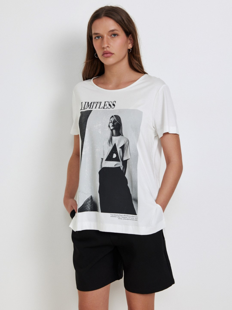 טוניקת ויסקוזה מודפסת main product photo