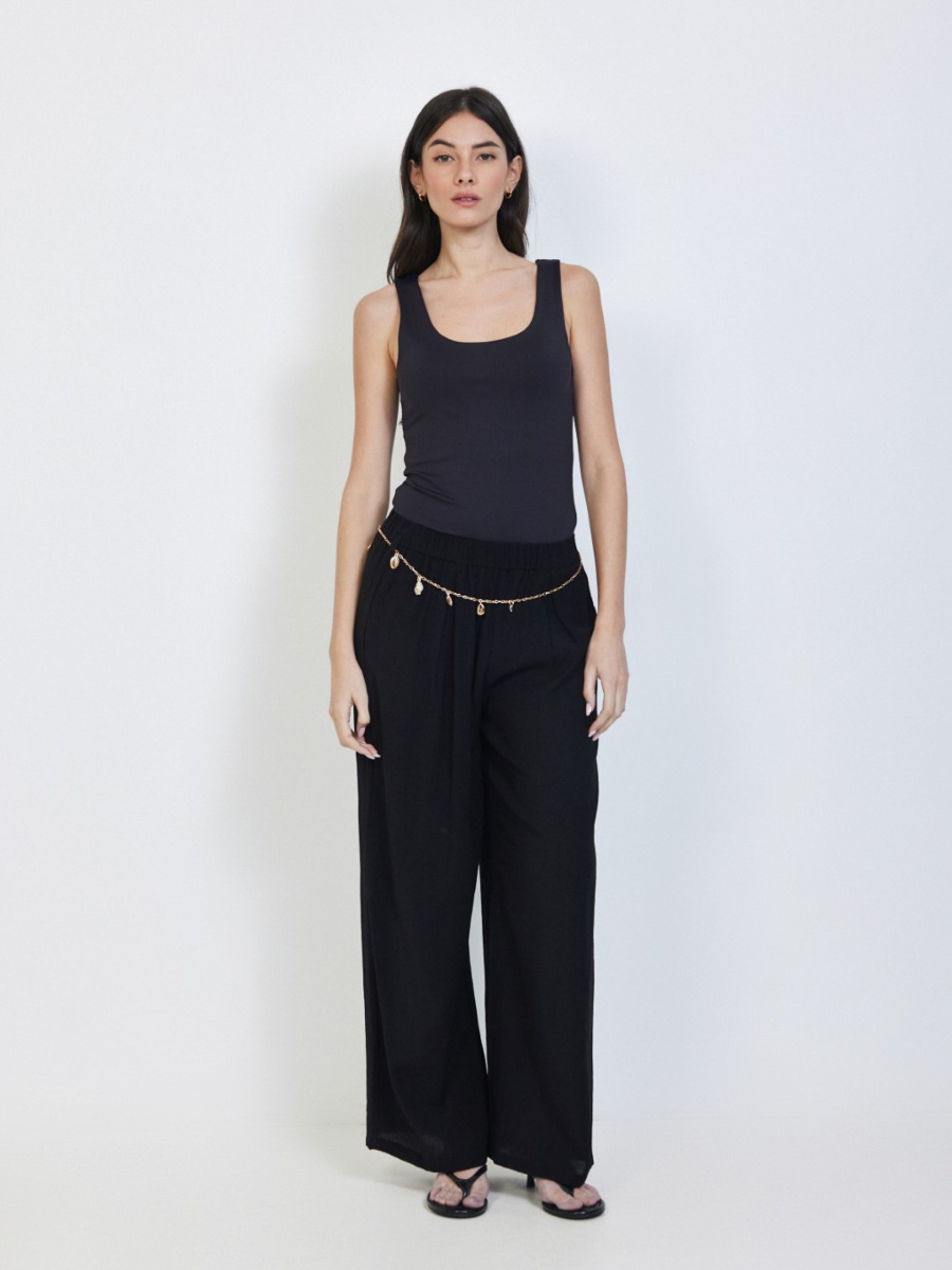 מכנס עם חגורת שרשראת main product photo