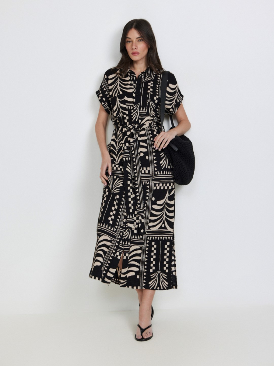 שמלת סריג מודפסת main product photo