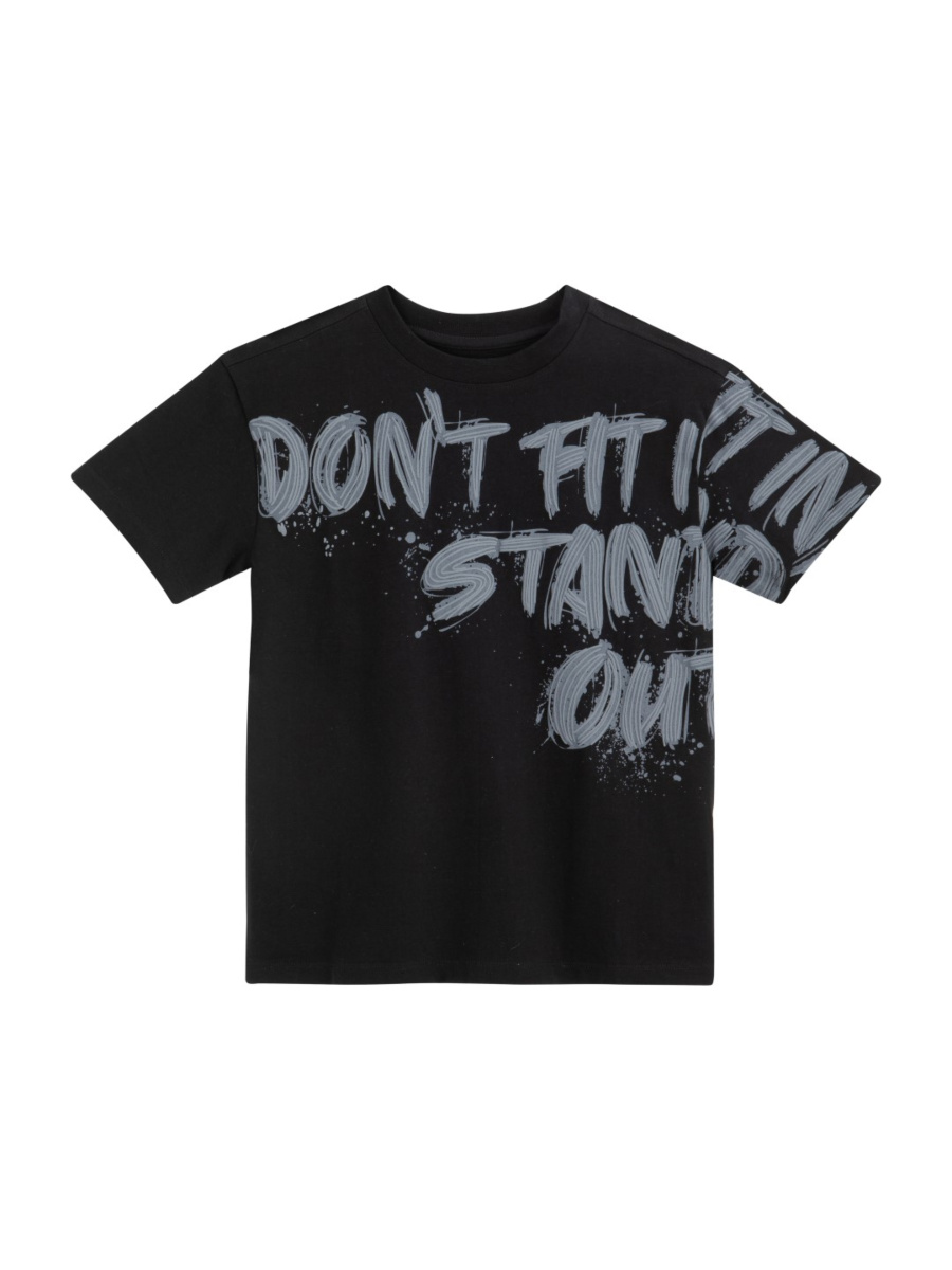 טי לייקרה גרפיטי שחורה main product photo