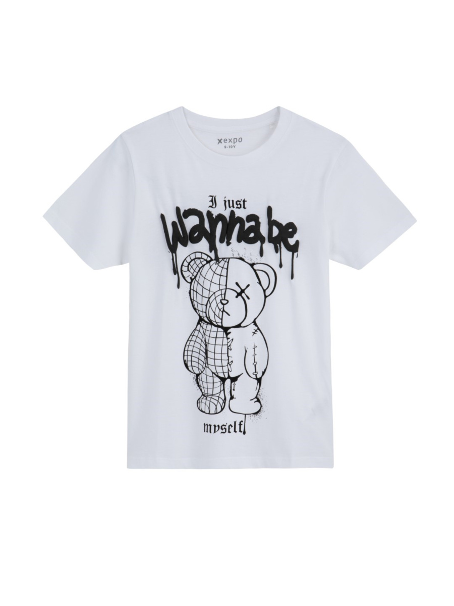 טי בייסיק עם דפוס main product photo