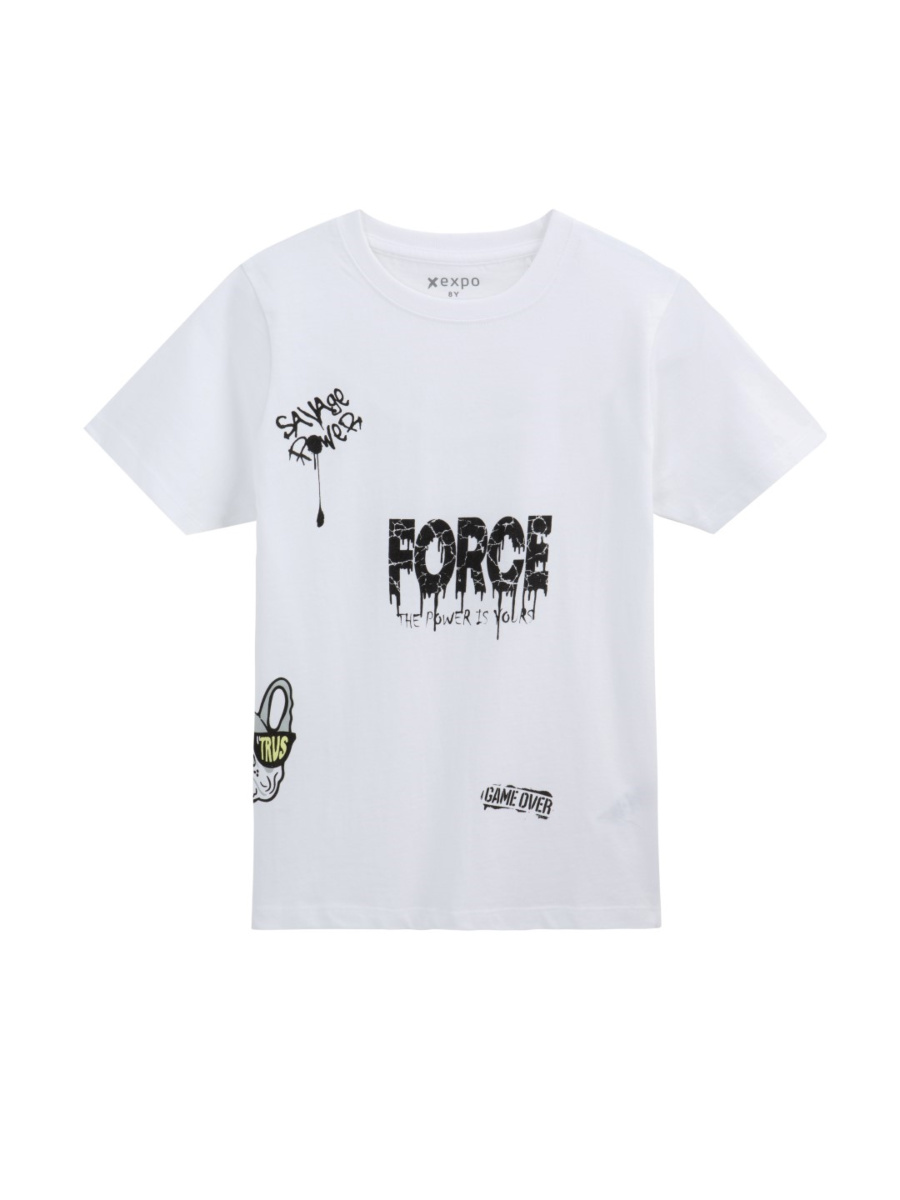 טי בייסיק עם דפוס main product photo