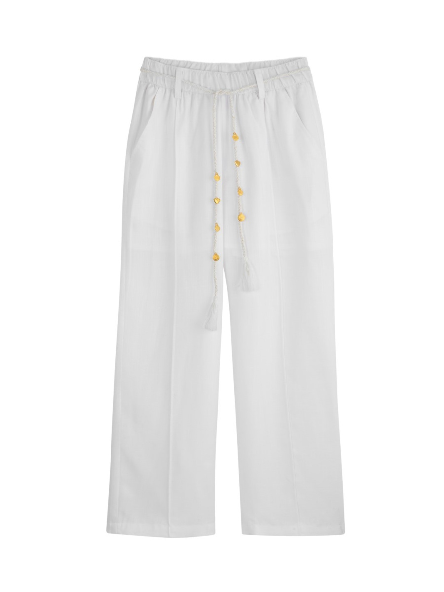 מכנס לבן עם חגורה main product photo