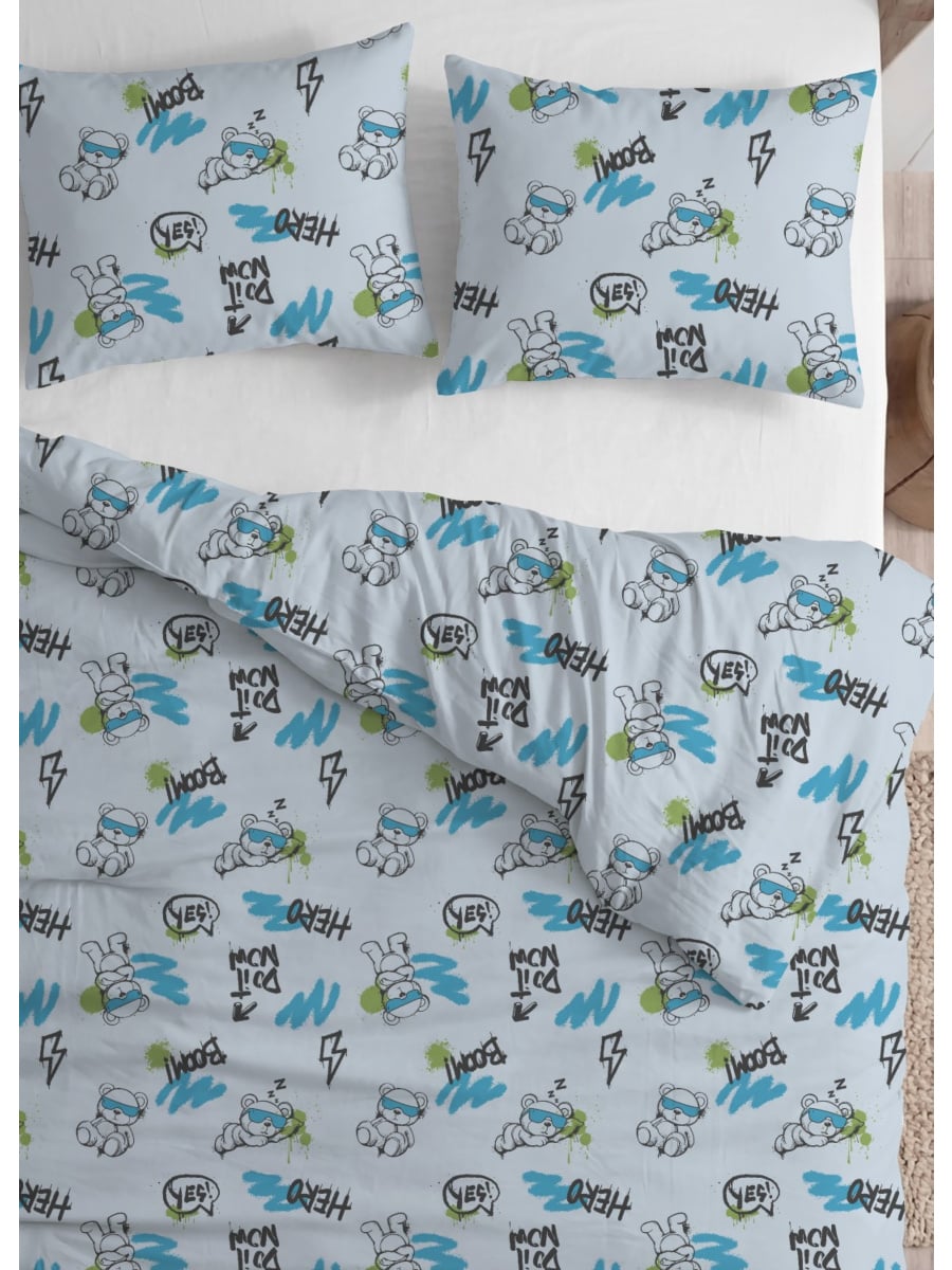 סט מיטה וחצי %100 כותנה