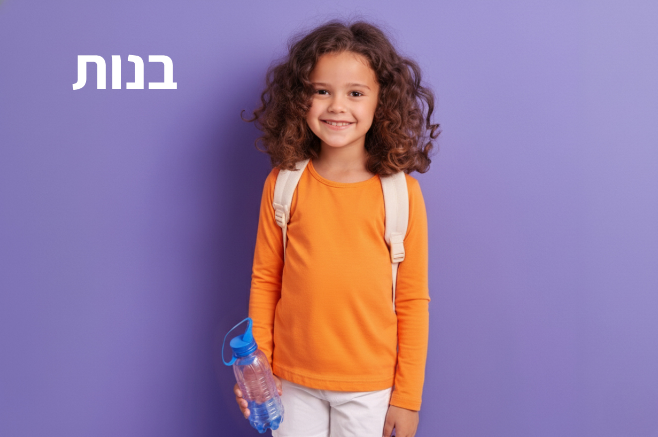 חולצות בית ספר לילדות בנות